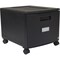 One Drawer Mini File Cabinet with Lock & Casters, Legal/Letter, Black (Drop Ship Approved Packing) (replaces 61259B01C)